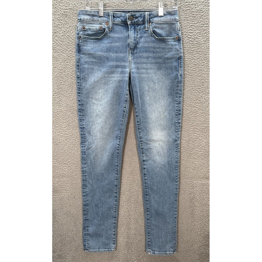 American‎ Eagle Jeans Mens 30x34 Blue Skinny Next Level Flex Distressed Preppy